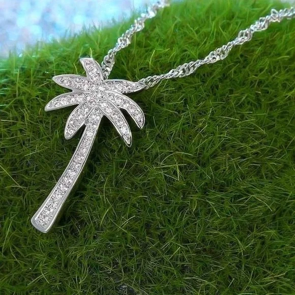Palm Tree Paradise Necklace - Picture 1 of 4